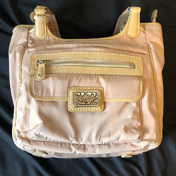 Brighton Handbag microfiber tan/taupe recently cleaned - Picture 3 of 11